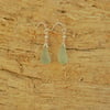 Sea glass drop earrings
