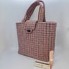 Pink tweed hand bag handbag bucket bag tote bag 