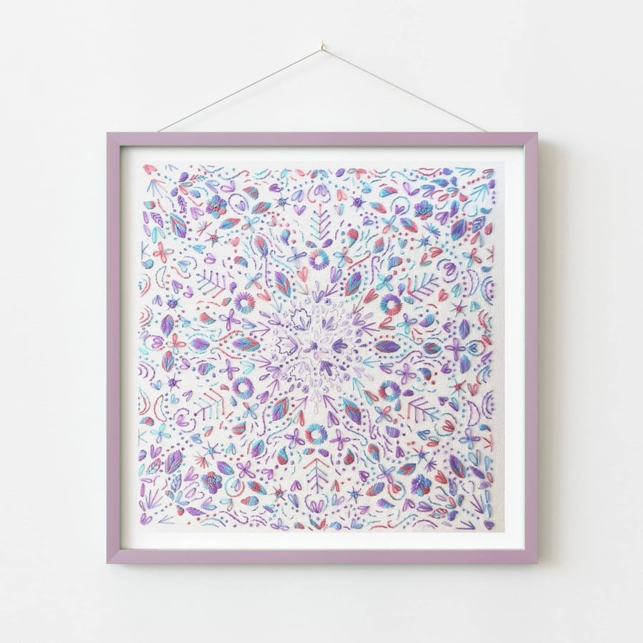 Stitch Flora Hand Embroidery PDF Pattern