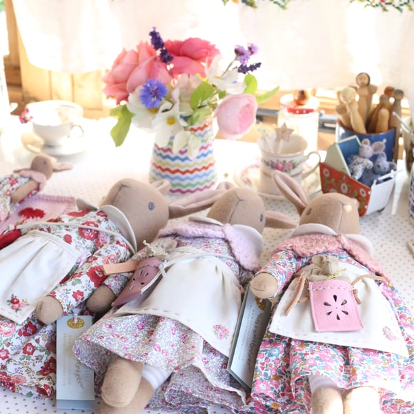 Heirloom Liberty Bunny - Katie and Millie reserved for Maggie