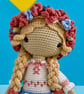 Hand crocheted Ukrainian Doll