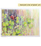 Ladybird in Clover, original insect drawing, nature artwork