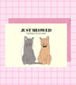 Cat Wedding Card