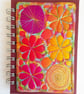 Sketchbook Spiral Bound Square 6 x 4 inches with Free Machine Embroidery Cover - Image 1