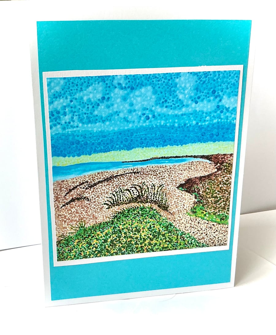 South Shore Seascape Print Card