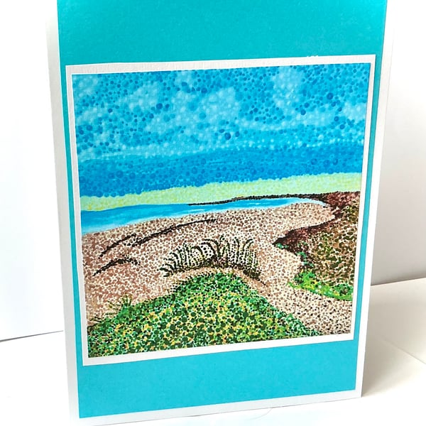South Shore Seascape Print Card