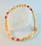 Mother Of Pearl Bracelet, Zircon & Crystal, Bridesmaid Gift, Summer Jewellery - Image 3