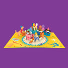 Dog Birthday 3D Pop Up Card – Puppy Birthday Greeting Card, Dog Lover Gift