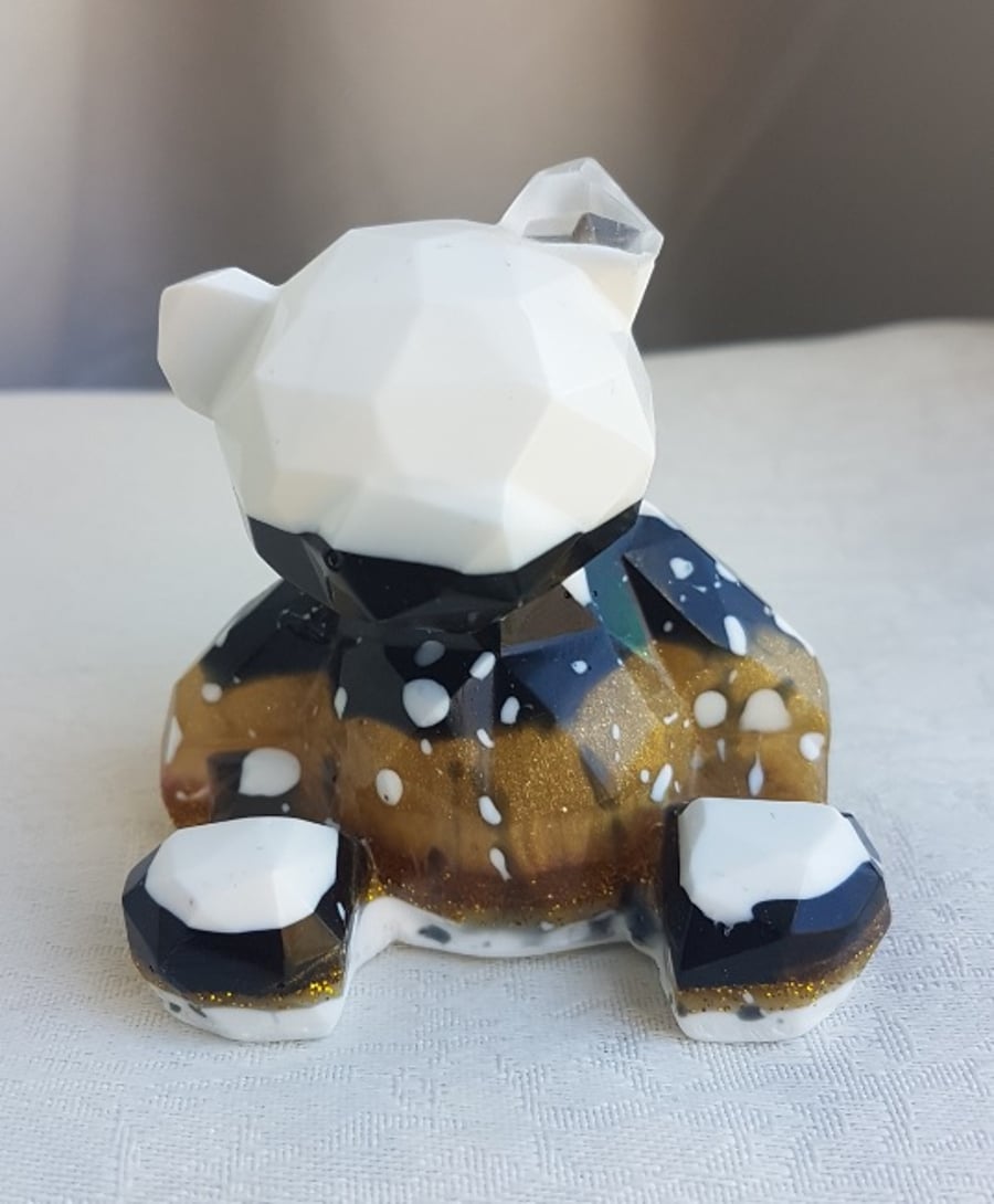 Gorgeous Splodgey Resin Bear No30 - Ornament - Figurine - Home Decor.