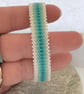 Blue and White Beadwork Slider Bracelet - Image 5