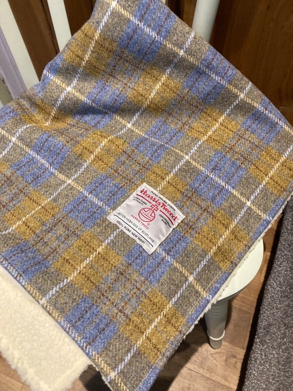 Harris Tweed Lap Blanket Fleeced lined
