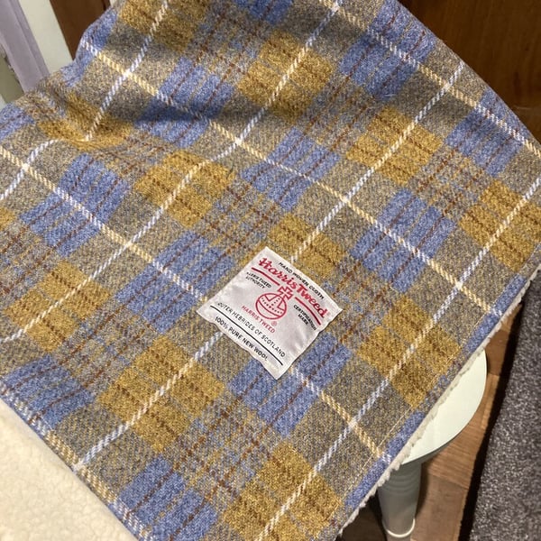 Harris Tweed Lap Blanket Fleeced lined