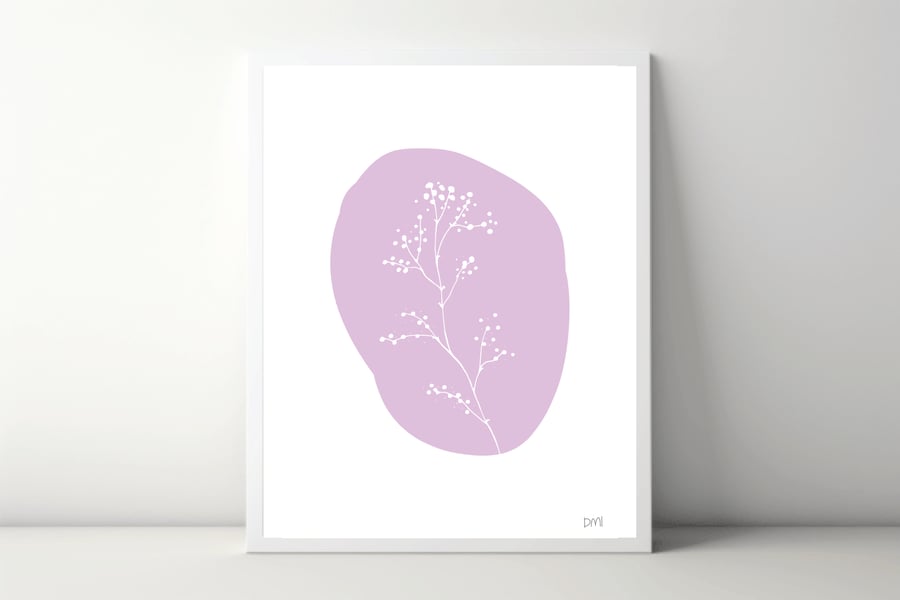 Single Sprig A4 Art Print 