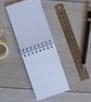 Handmade A7 Notebook covered in a Japanese pattern with a spiral binding - Image 7