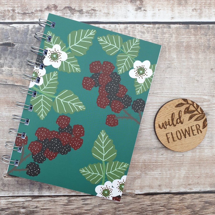 Teal Bramble Notebook