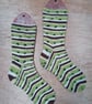 Socks, hand knitted, KIWI, adult size MEDIUM UK 5-6 - Image 4