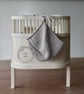 Hand Knitted Baby Bonnet in Silver Grey.  - Image 2
