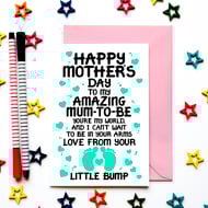 Mother’s Day Card for Mum-to-Be, Cute Pregnancy Mother’s Day Card from Bump 