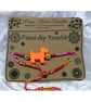 Friendship bracelet with Yellow dolphin bead. - Image 3
