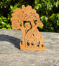 Freestanding Giraffe's in the Trees Beech Wood Puzzle 