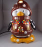 Ceramic Christmas Xmas Penguin Figurine Table Lamp Light Ornament Decoration. - Image 5