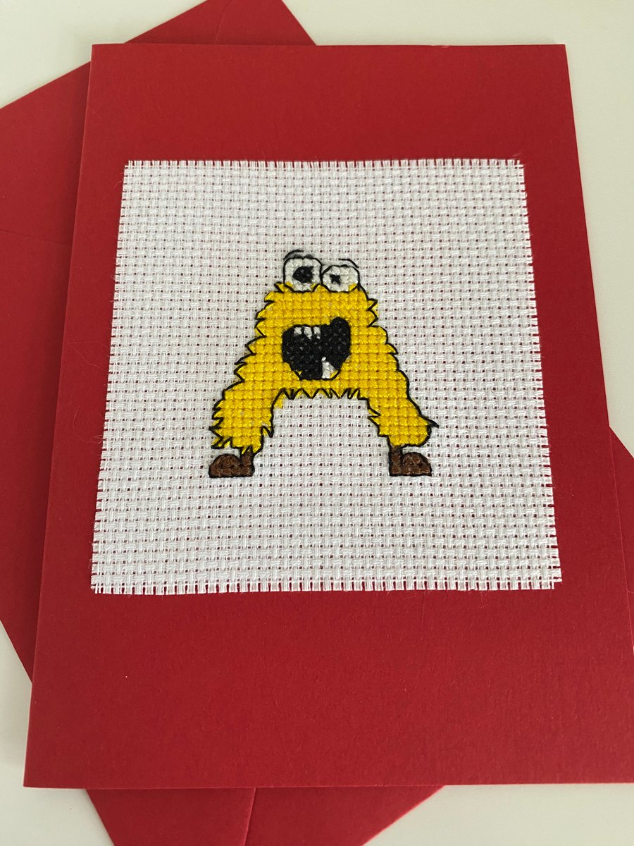 Monster Birthday Card     A