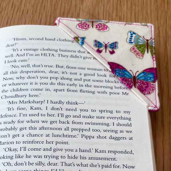 Cotton corner bookmarks butterflies