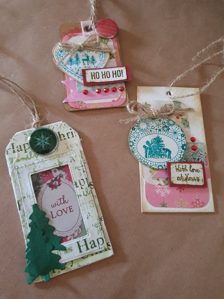 3 Upcycled Gift Tags 