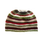 Handmade Crochet Skull Cap Kufi Beanie Hat "Autumn" 