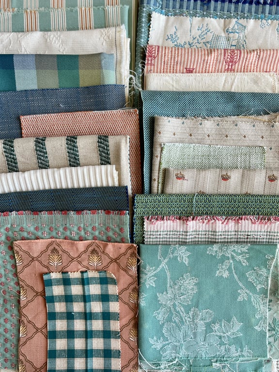 No.7 Vintage woven fabric inspiration bundle