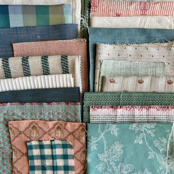 No.7 Vintage woven fabric inspiration bundle