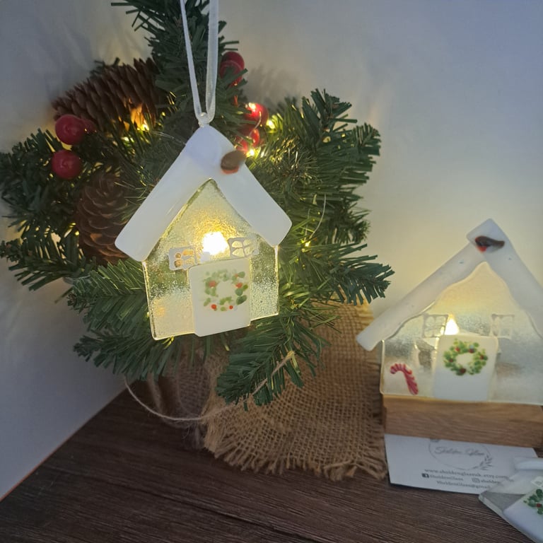 Fused glass Christmas decoration 