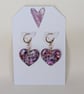 Heart Shaped Resin Earrings - Image 1