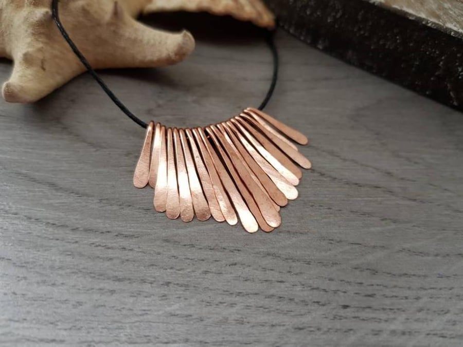 Hammered Paddle Set - Graduated Copper Paddle Drops - 19 Piece Set