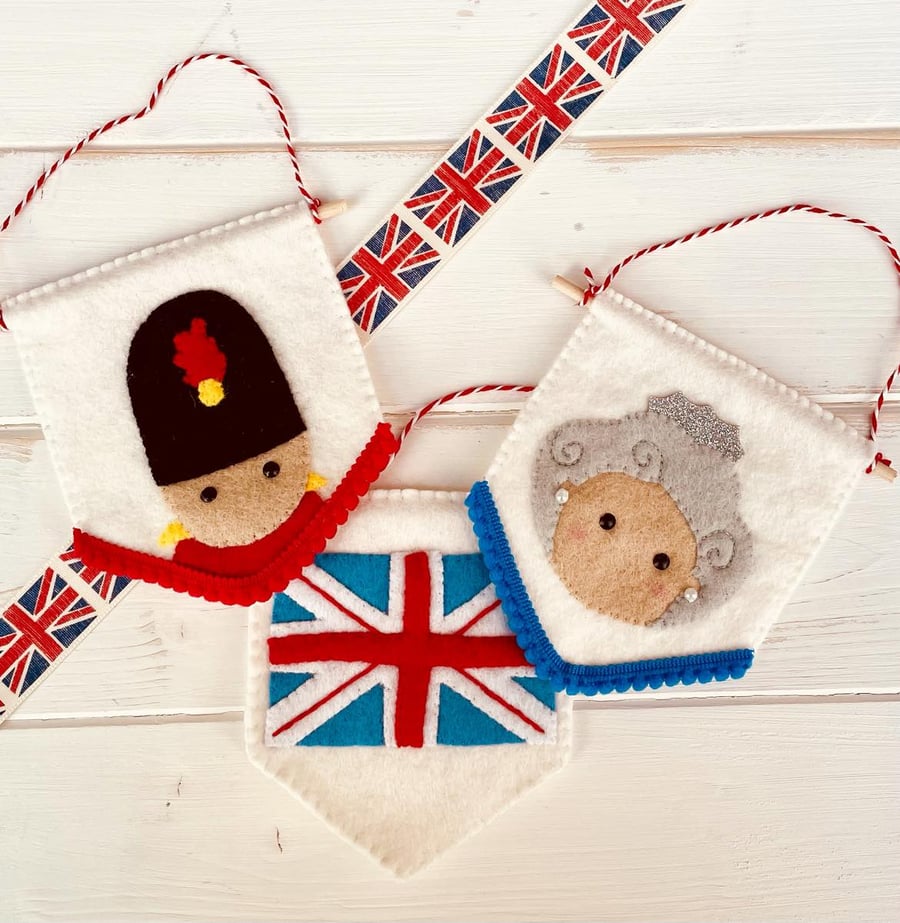 JUBILEE CELEBRATIONS Felt banners - 3 different designs