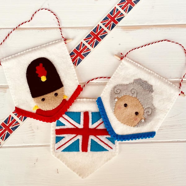 JUBILEE CELEBRATIONS Felt banners - 3 different designs