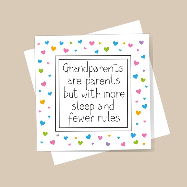 New Grandparents Card - First Grandchild. Free delivery