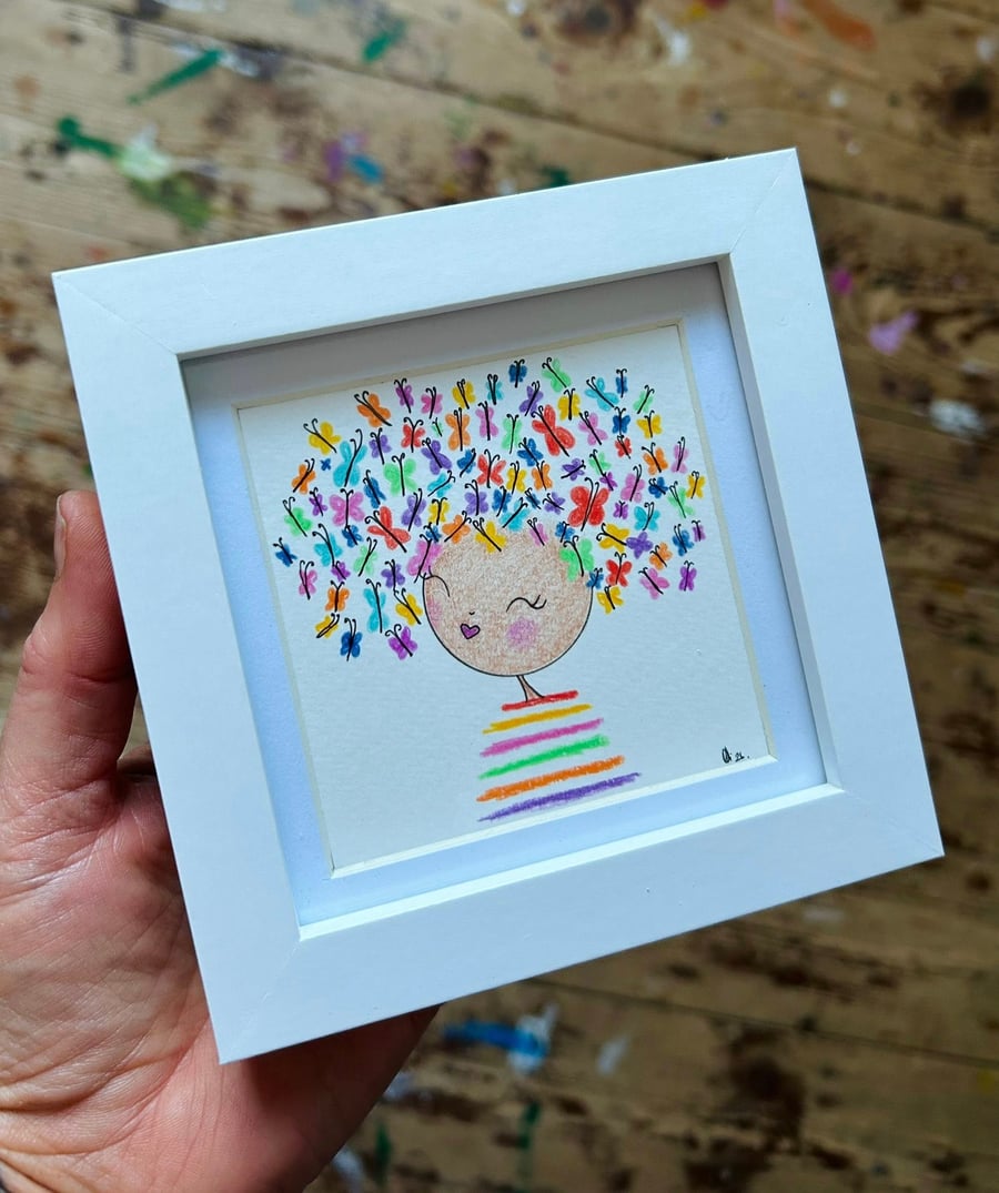 Hope - Framed Original Mini Illustration