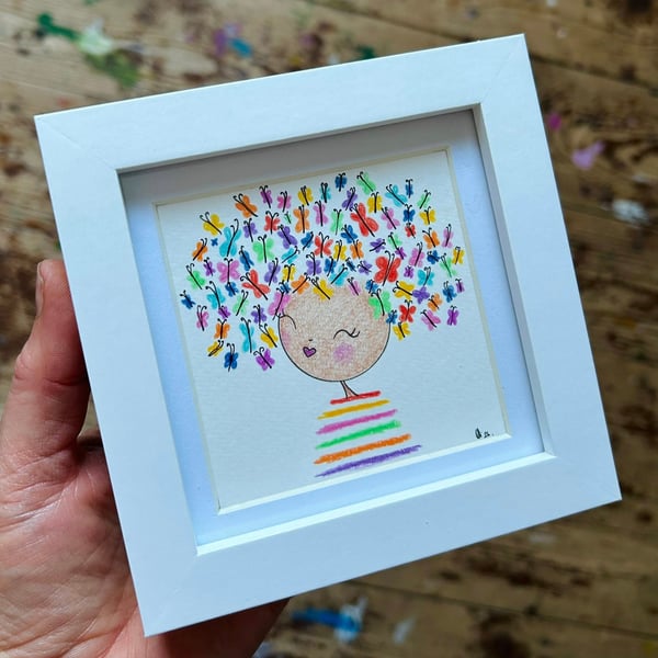 Hope - Framed Original Mini Illustration
