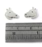 Horse Stud Earrings, Handmade from sterling silver - Image 3