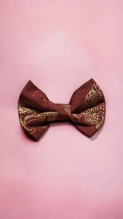 Handmade dog bow for collar