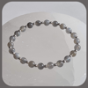 Labradorite and sterling silver stacker bracelet