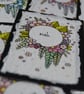 floral wreath meh - original aceo - Image 3