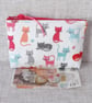 Large coin purse, pouch, cats - Image 10