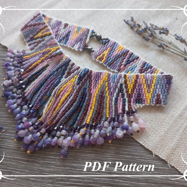 Bead Noodles: Lavender Storm (PDF Pattern)