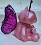 Blossom - Flutter-Bear Resin Ornament - Pink - Image 7