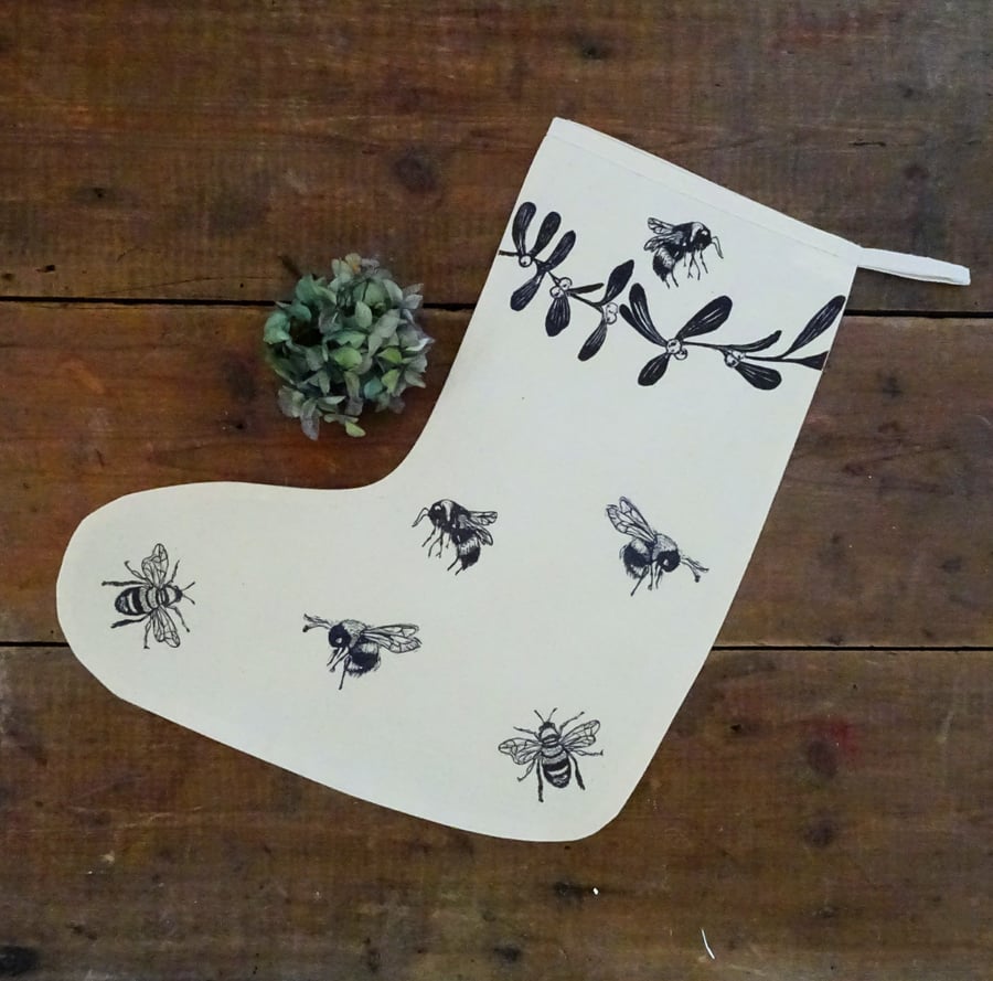 Bee Christmas Stocking