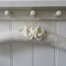 clothes hanger coat hanger for bridal gown - roses