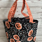 Mini Tote Bag, Trick or Treat Bag, Hobby Bag, Halloween Bag