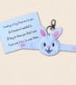 Bunny Pocket Hug - Embroidered Felt Comfort Pocket Pal